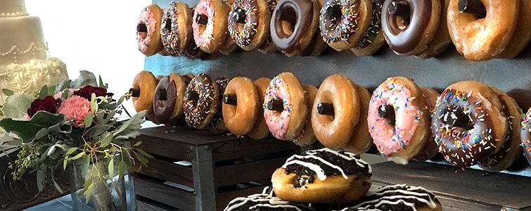 Donut Wall - Wedding Menu Options - Wedegwood Weddings & Events