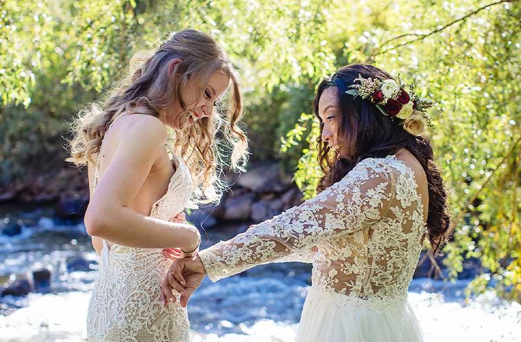 Lesbian wedding dress help - Wedgewood Weddings