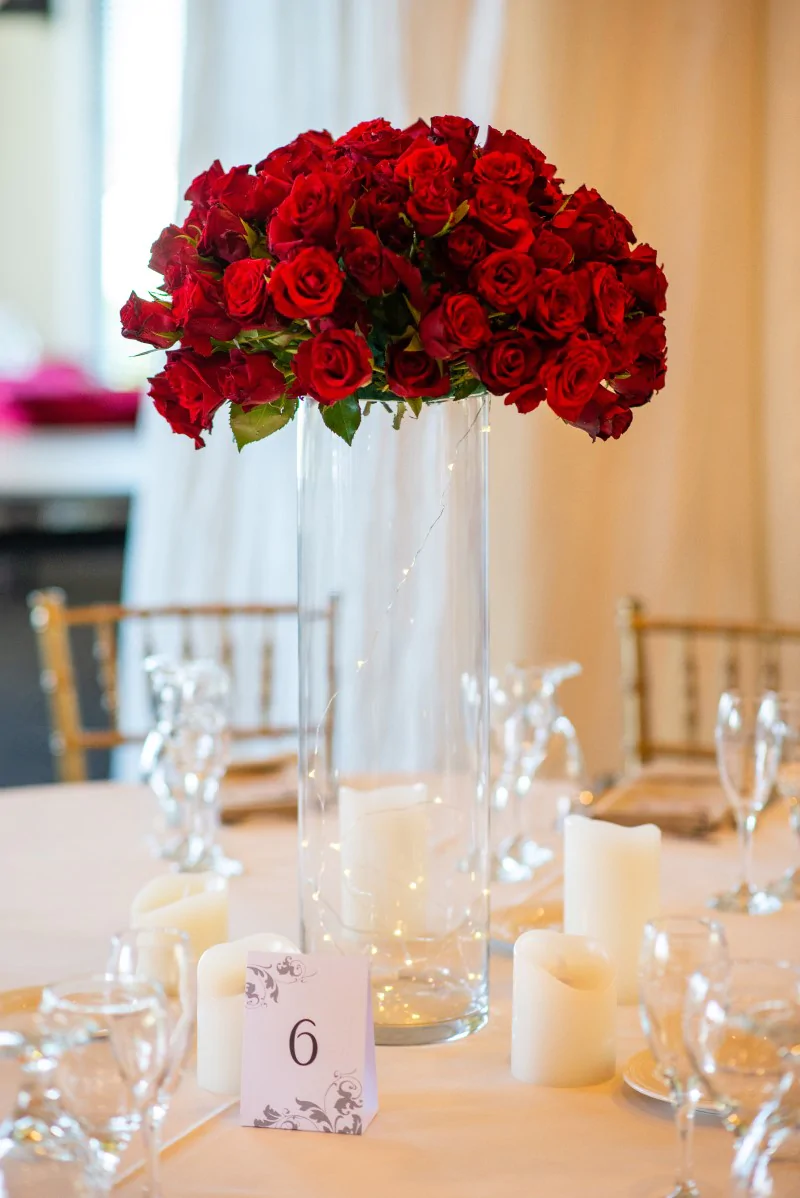 Classic Red Rose Centerpiece