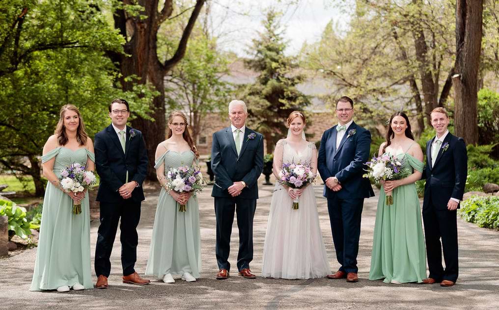 Romantic Spring Wedding, Bridal Party at Tapestry House by Wedgewood Weddings
