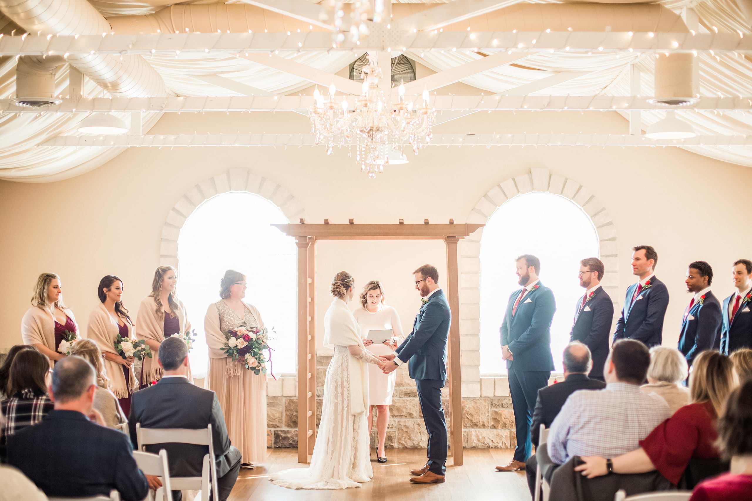 Gorgeous Indoor Ceremony at Tapestry House by Wedgewood Weddings