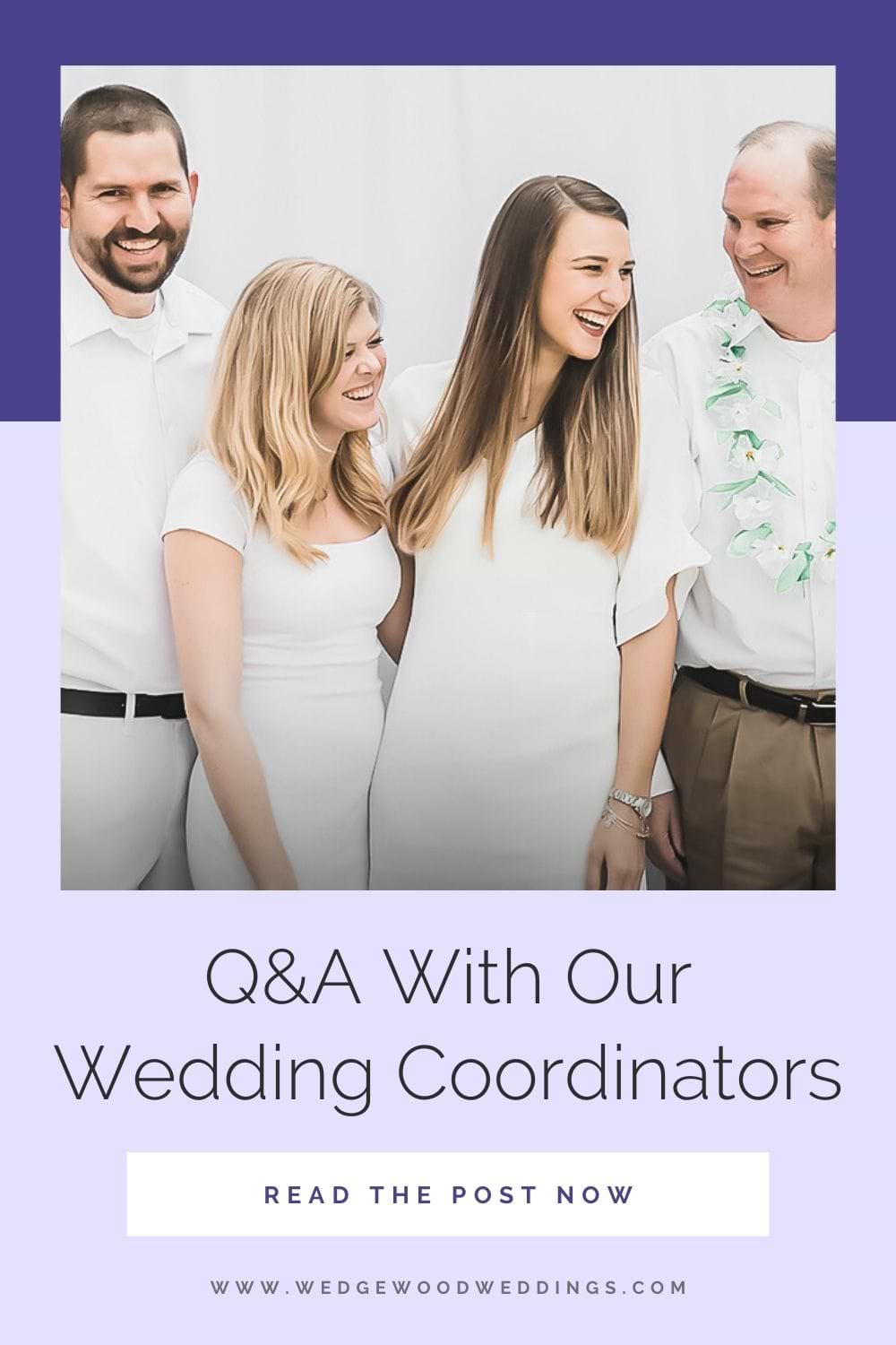 “My love for planning and organizing in my own life led me to seek out a career that allows me to let my passion shine through at work. I truly love going into work each day, and helping others celebrate their best day ever!” – Emma, Tapestry House by Wedgewood Weddings. Read a Q&A with our team of wedding coordinators, and find out what they love best about their role... and why they wouldn't change it for the world!
