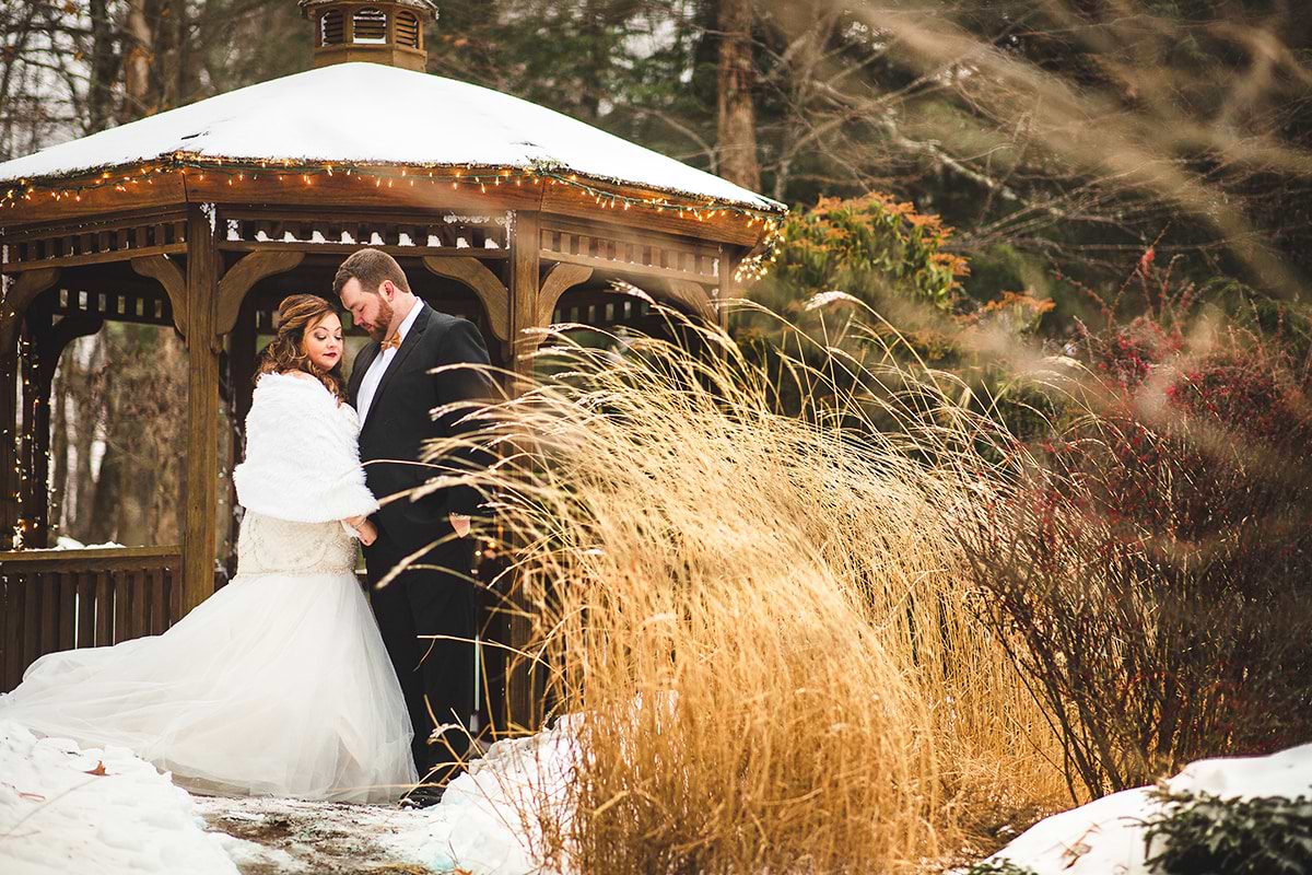 Snow covered weddings are picture perfect!
