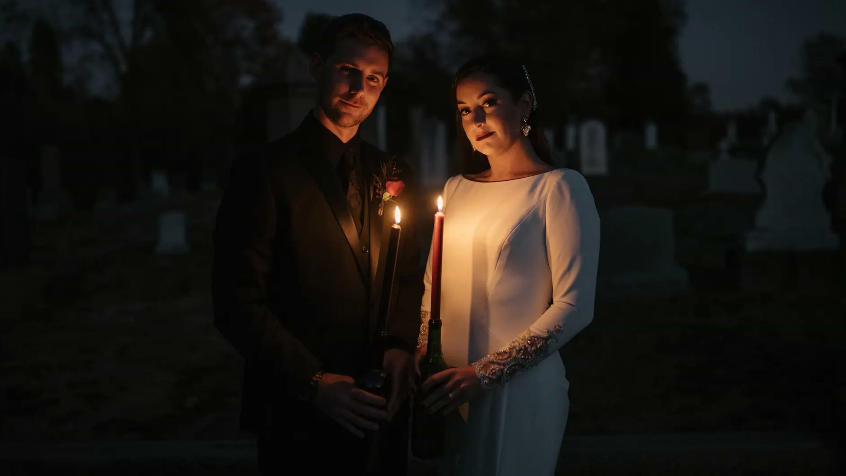 Gothic Cemetery Wedding at Sequoia Mansion