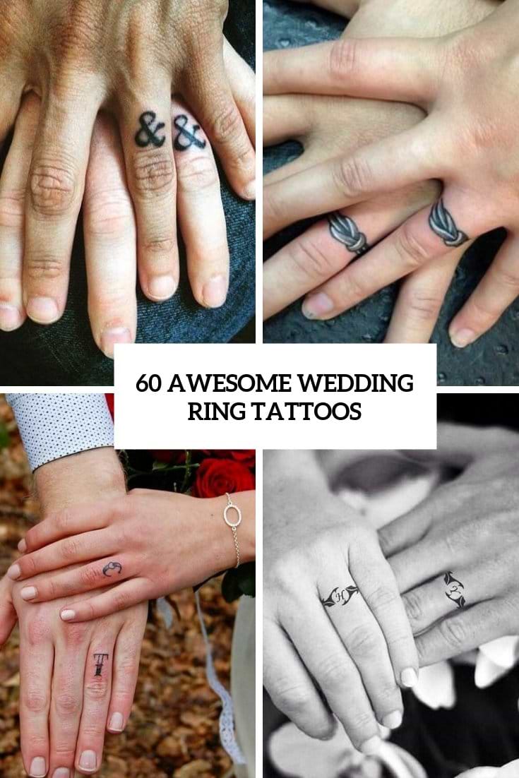 Ten Wedding Ring Tattoo Ideas for the Ringless Couples