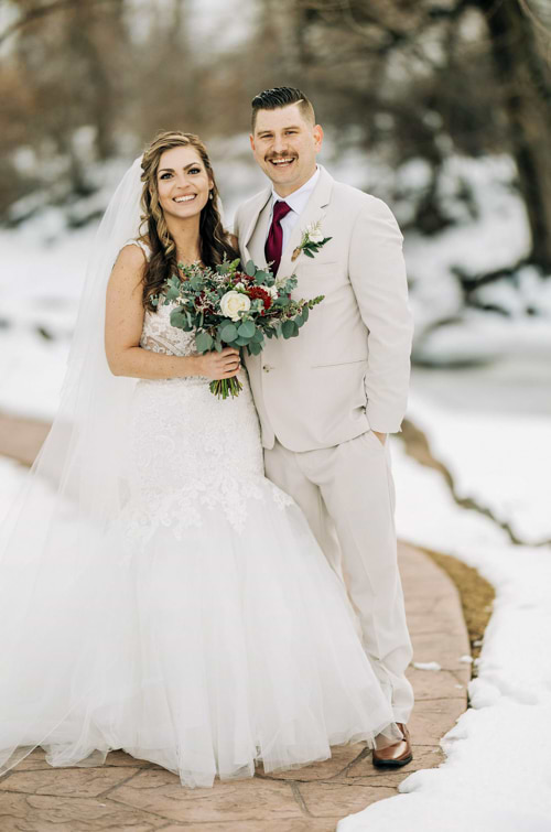 Bride and Groom Surrounded by Snow -  Boulder Creek by Wedgewood Weddings - Rustic Charm, Urban Elegance: Boulder Creek Indoor Weddings 