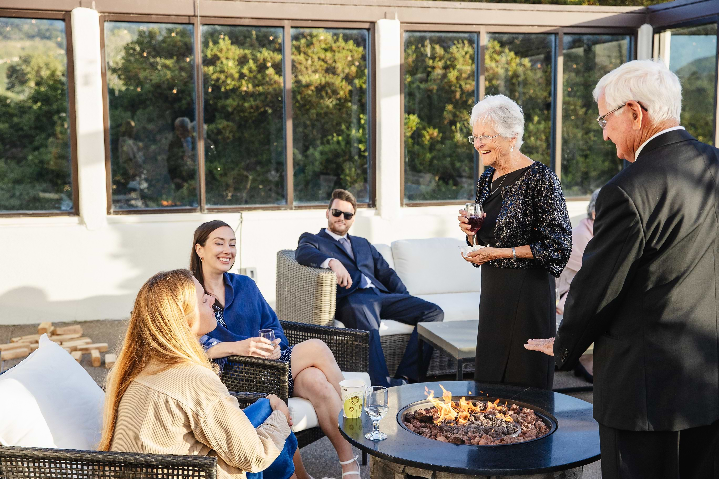 Guests enjoying cocktail hour - Carmel Fields by Wedgewood Weddings