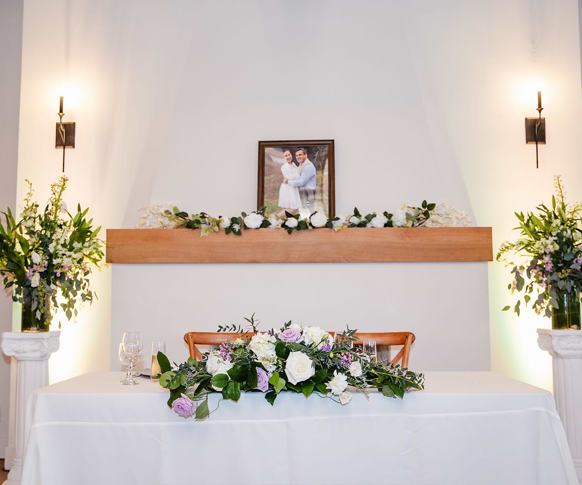Sweetheart table decor - Carmel Fields by Wedgewood Weddings