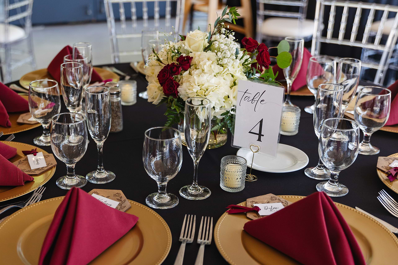 Tablescape setup at Hiddenbrooke Hills by Wedgewood Weddings