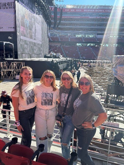 Team member Katie at Taylor Swift concert