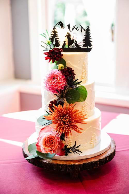 Wedding Cake from Button Rock Bakery at  Boulder Creek by Wedgewood Weddings-2