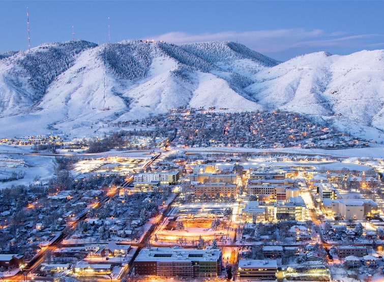 Welcome to Golden, Colorado - Winter Wonderland