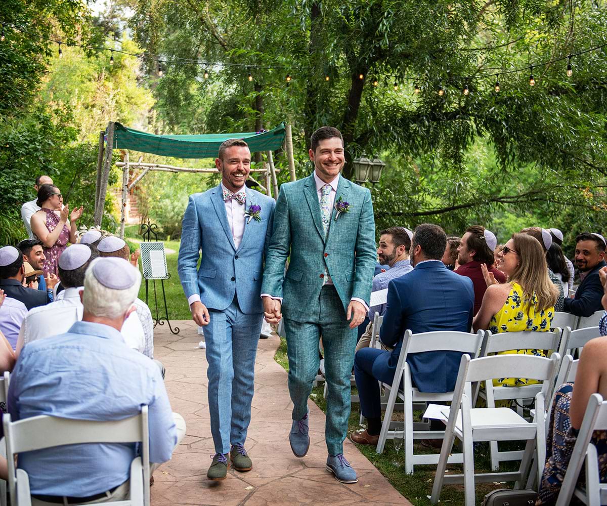 Two grooms ceremony, Boulder Creek by Wedgewood Weddings
