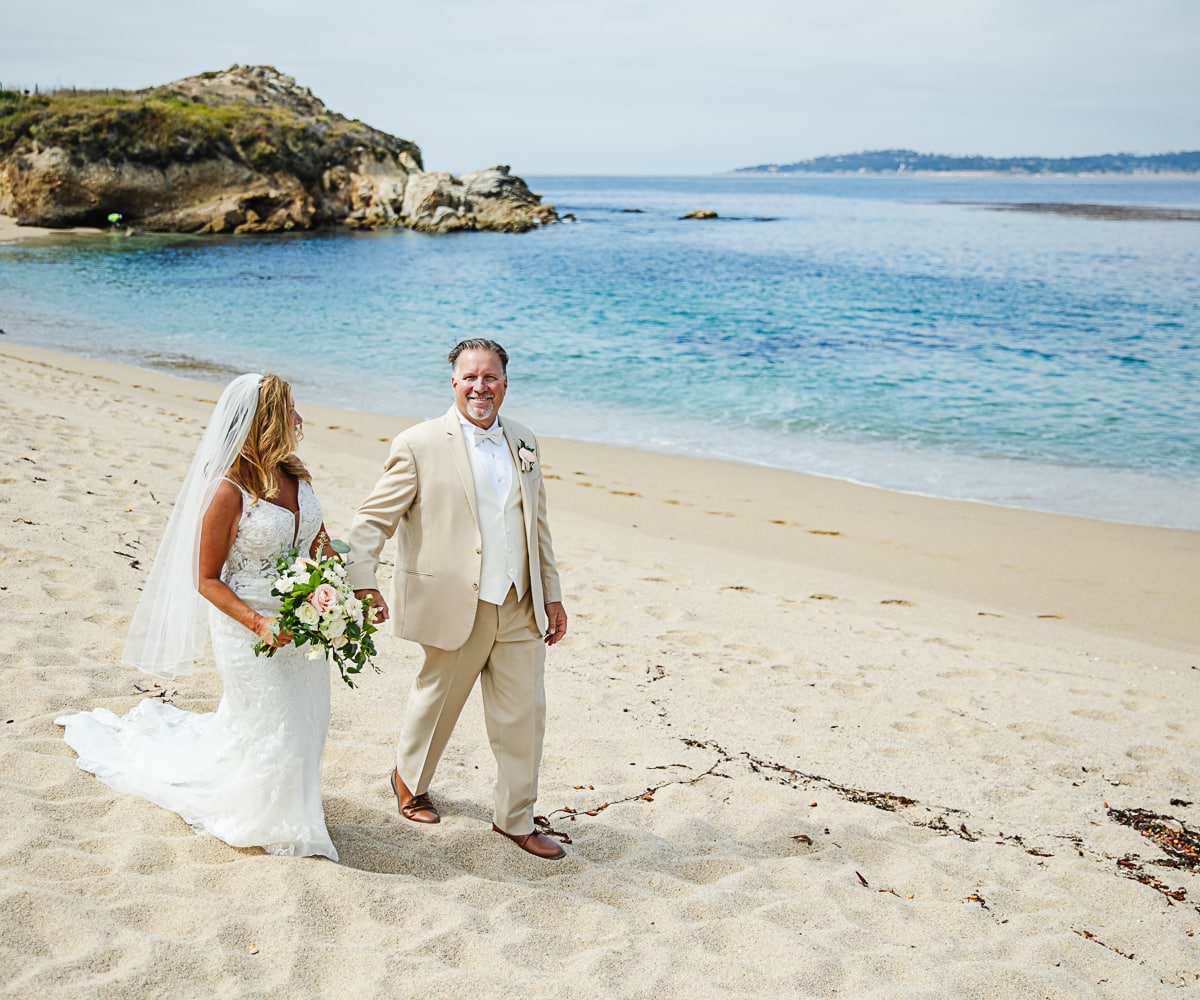 Beach ceremony photo op - Carmel Fields by Wedgewood Weddings