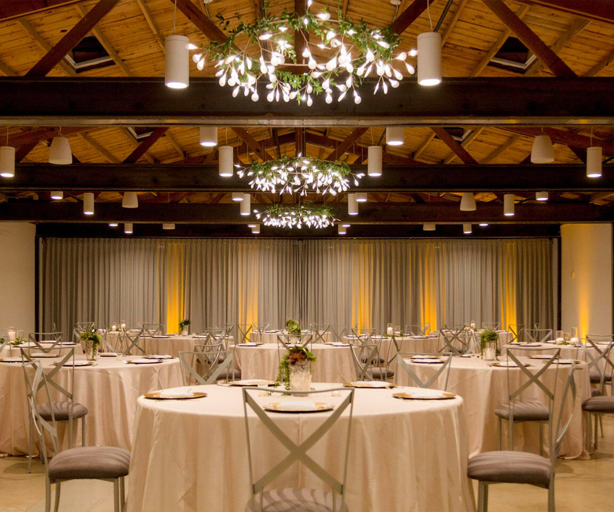 Reception inside Rafters Room - Clayton House by Wedgewood Weddings