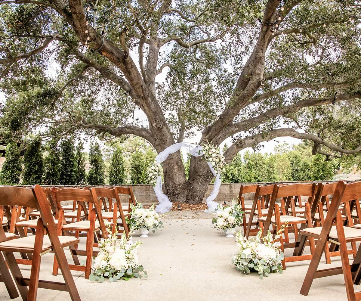 Beautiful outdoor ceremony with floral - Dove Canyon by Wedgewood Weddings