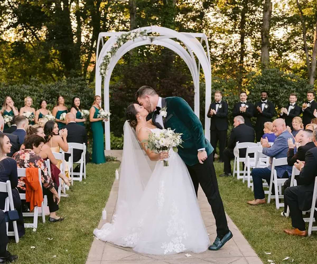 Outdoor Ceremony Site at Groveland Fairways by Wedgewood Weddings