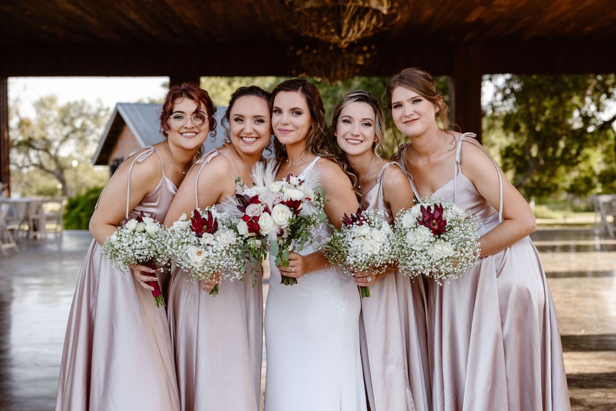 Madi with her bridesmaids