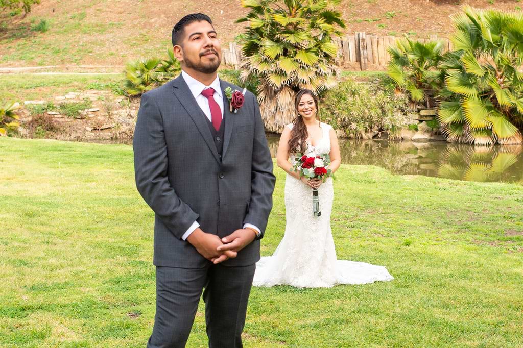Angela and Cesar's first look