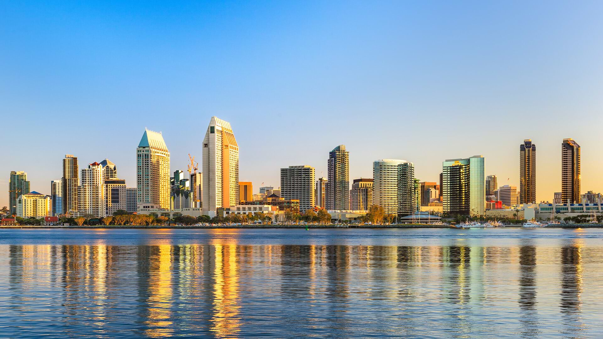 San Diego Bay with Skyline Views