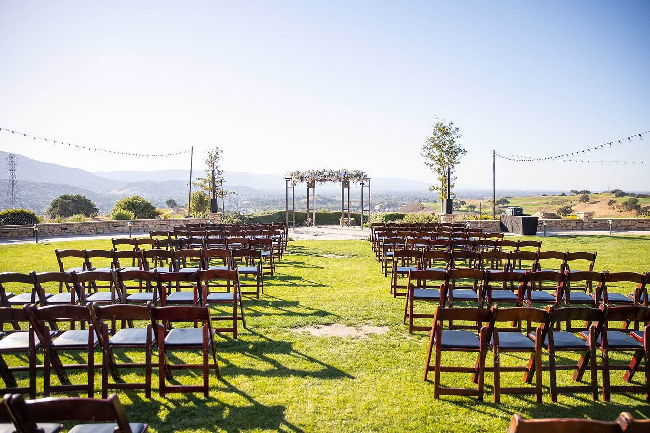 Ceremony site at Boulder Ridge by Wedgewood Weddings