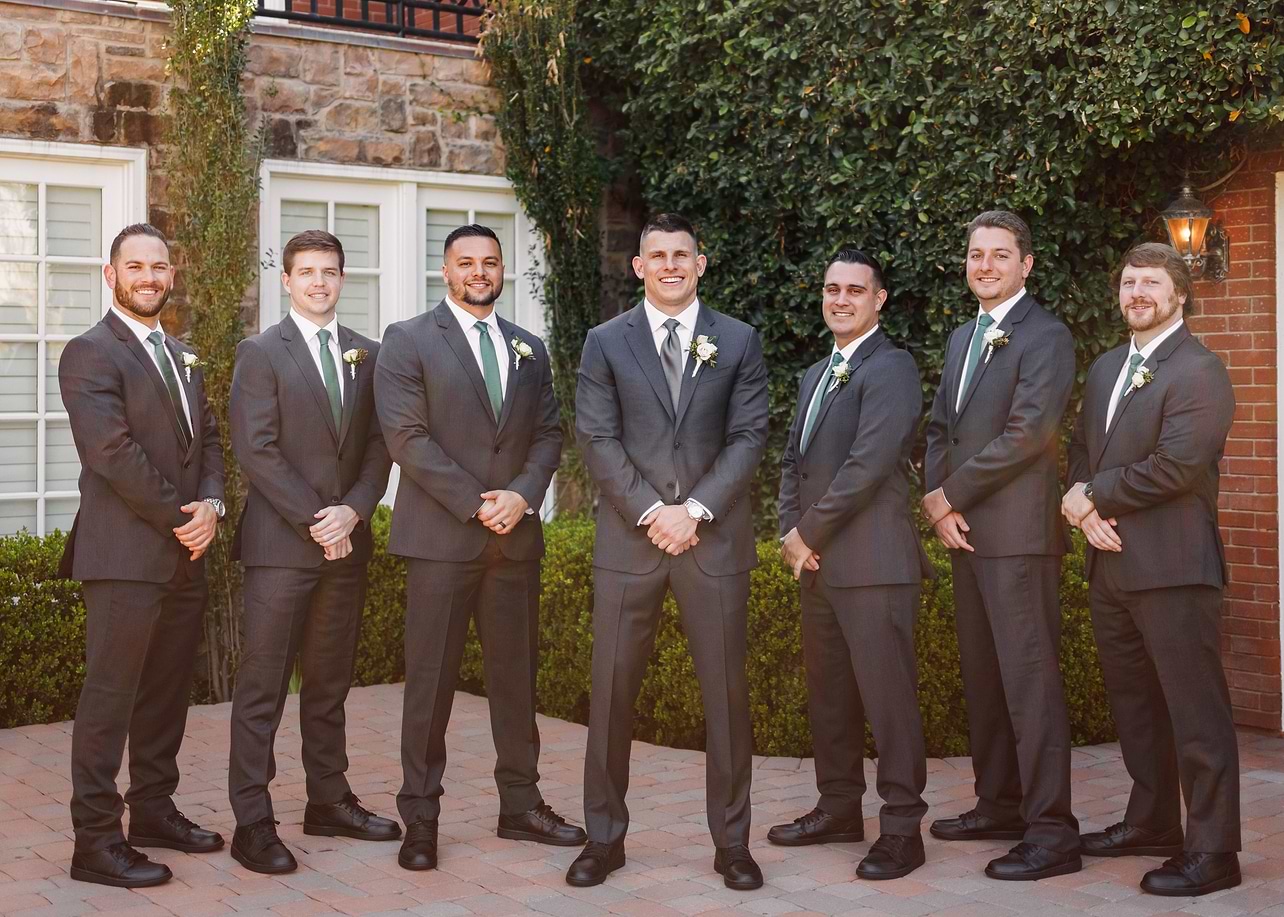 Mitch with his groomsmen at Stonebridge Manor