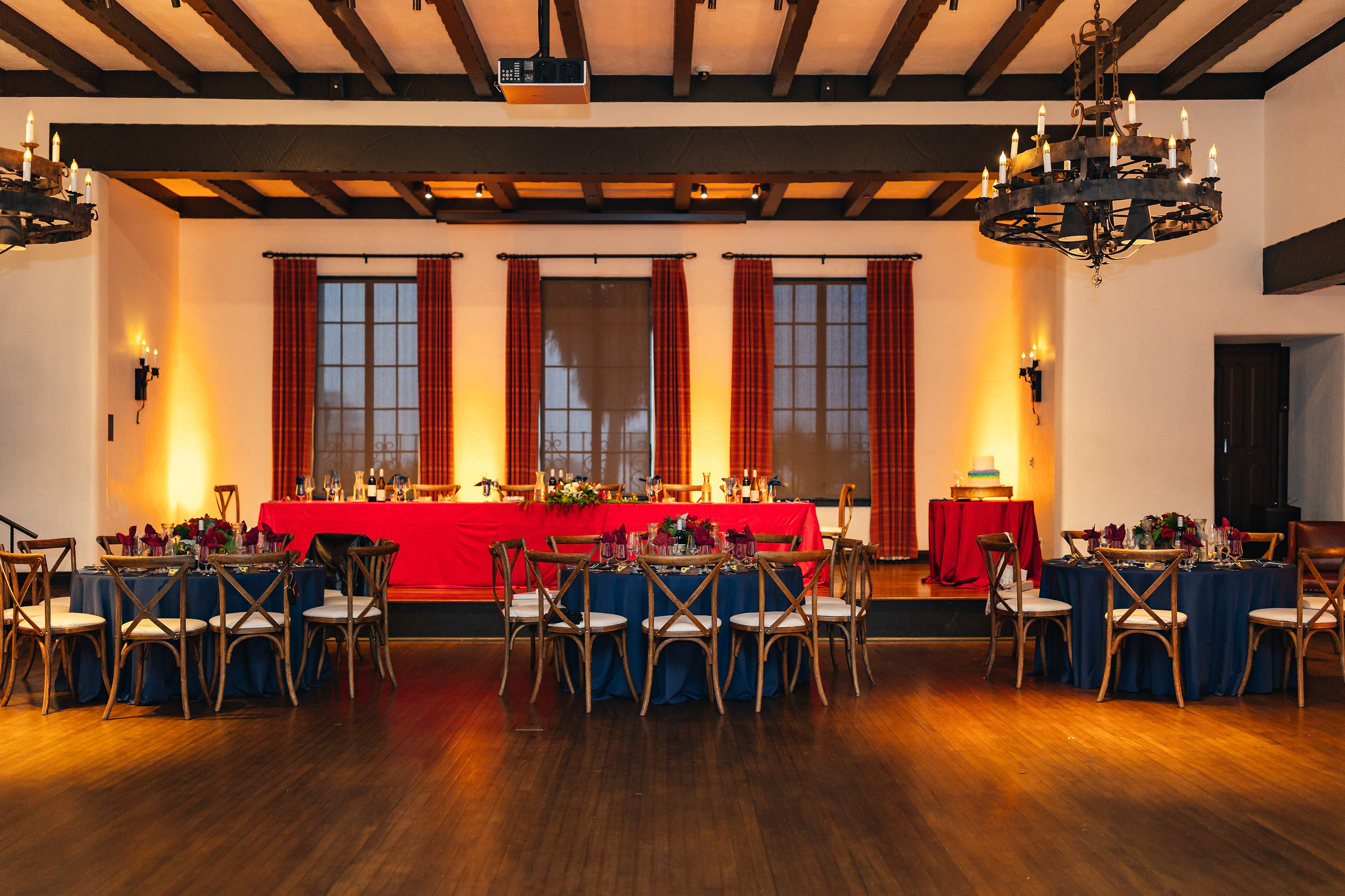 Romantic Moraga Hall Reception - Officers Club at the Presidio