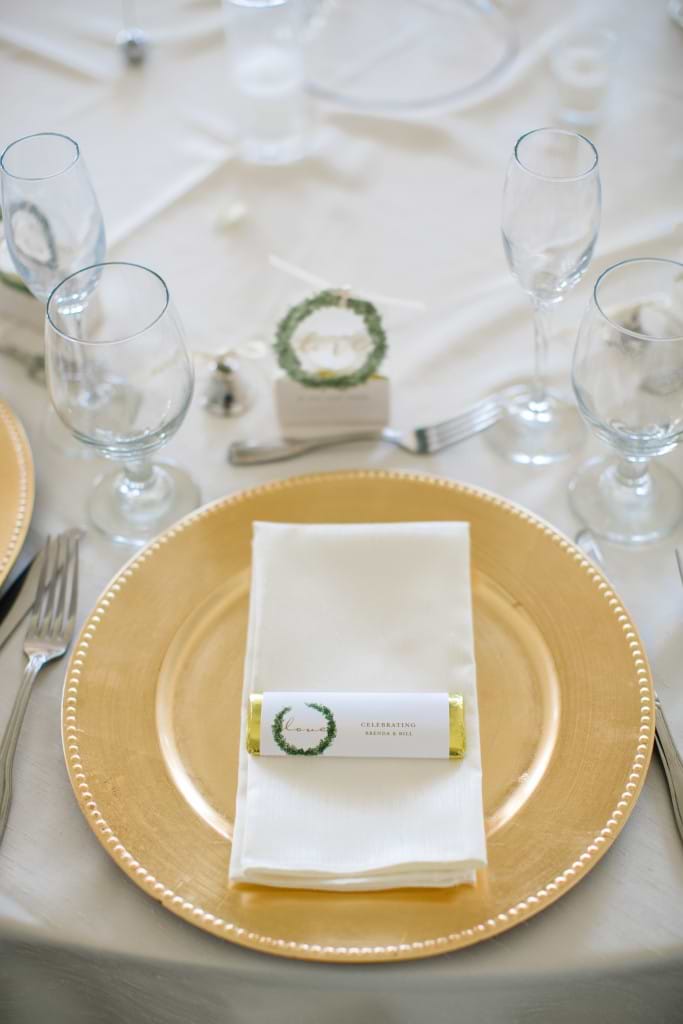 table linens with a treat