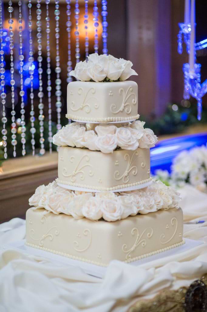 gorgeous white tier Wedgewood Weddings cake