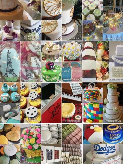 cucamonga cakery co. bakery image collage