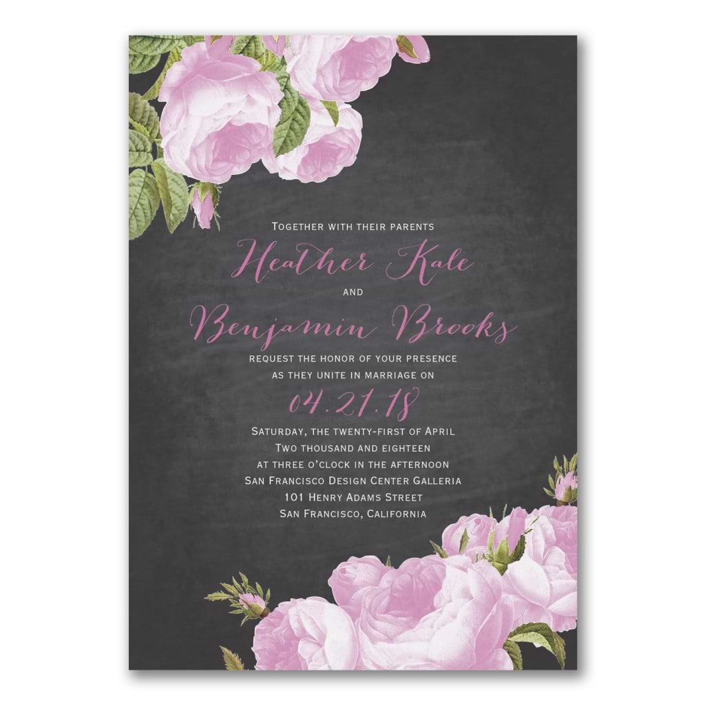 Birch Blossoms Invitations