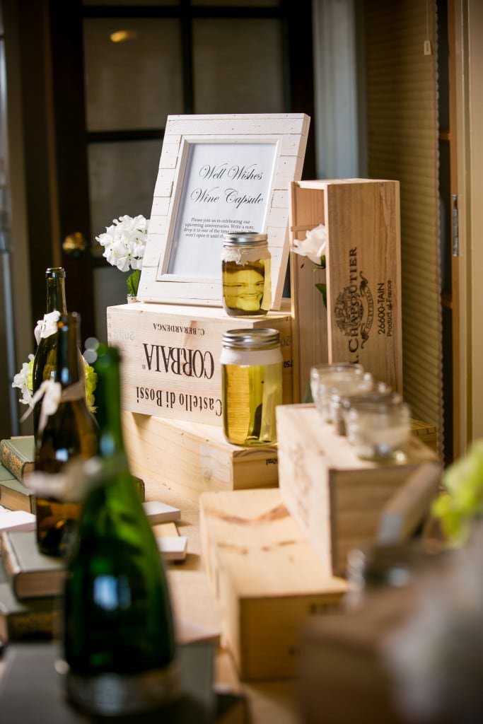 wedding wine table