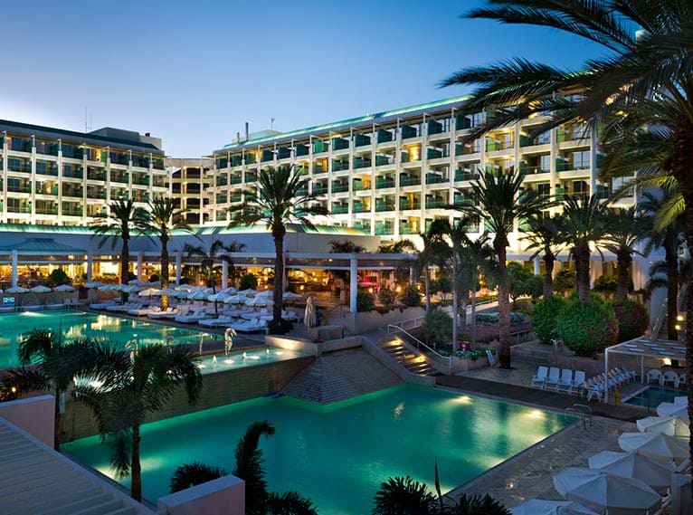 Isrotel Yam Suf Exterior at Night
