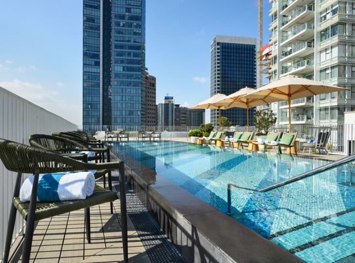 Rooftop Pool and bar