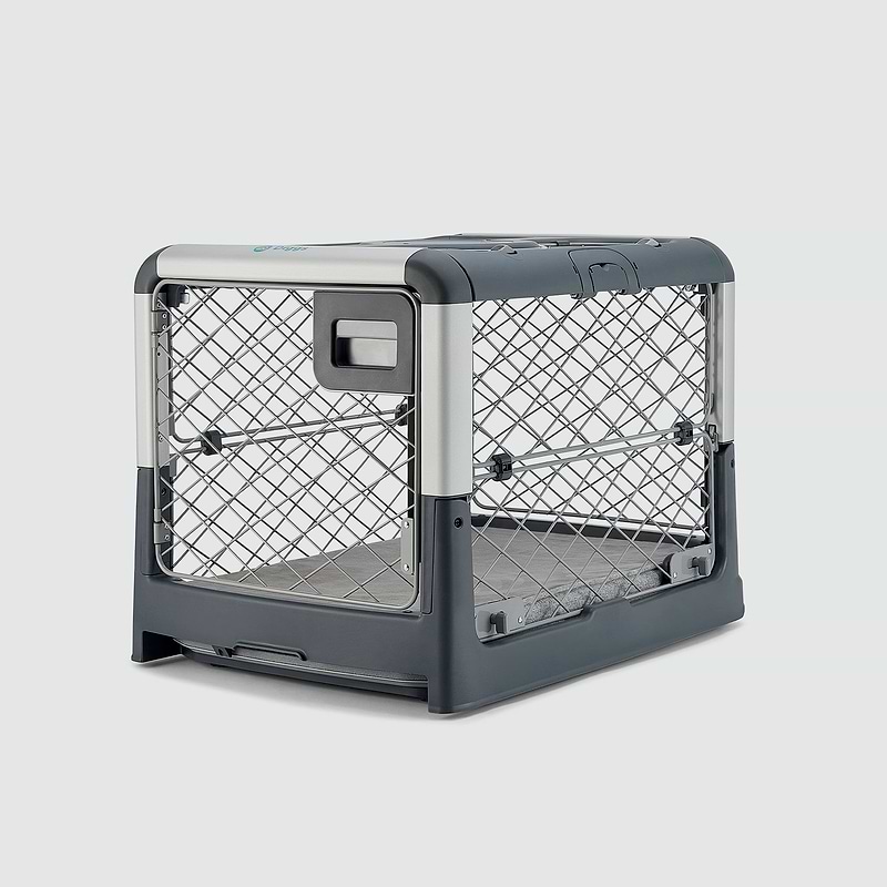 A gray Revol Dog Crate