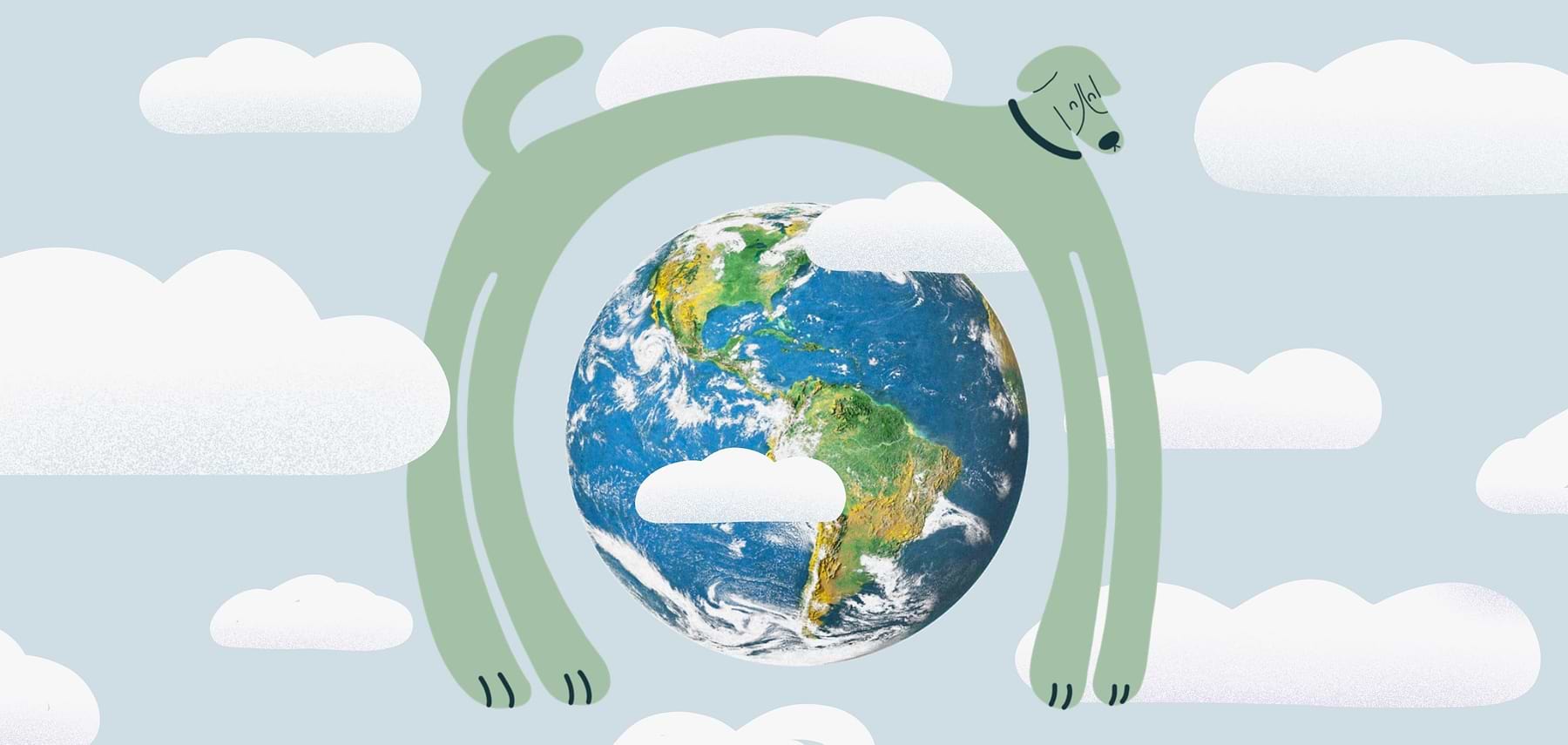  a picture of the earth in the air with clouds 