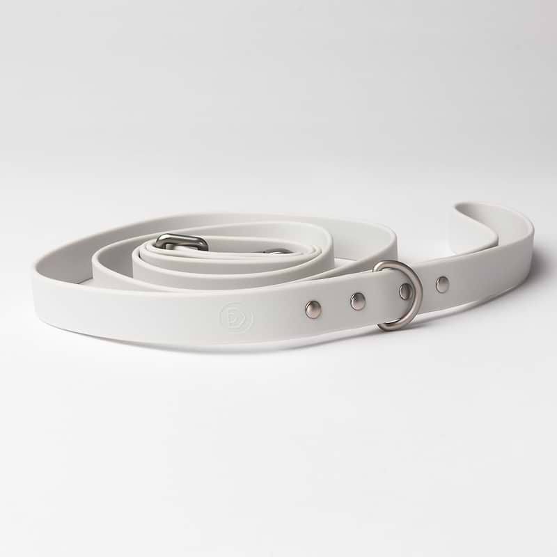 White leather on sale leash