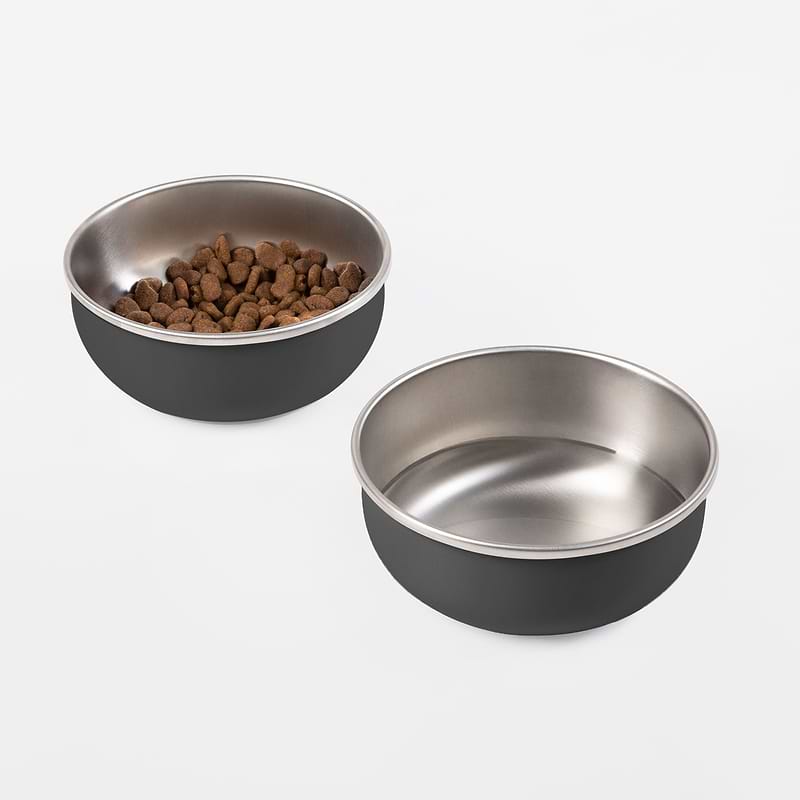 Pet food bowl with cheap lid