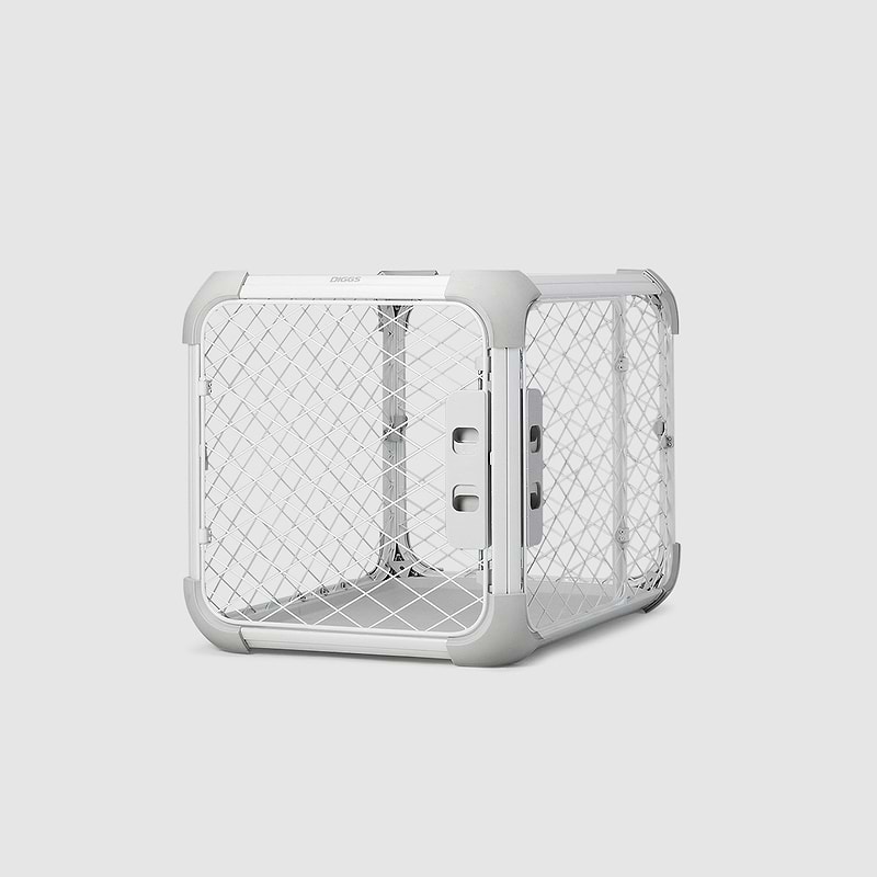 Small white dog crate on sale
