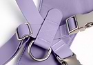 A closer look at the back of the Harness in Lilac.