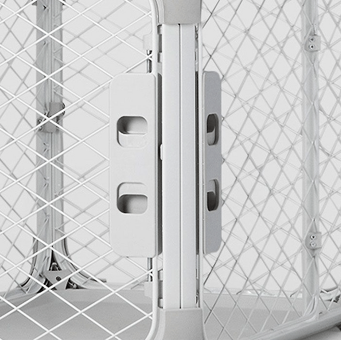  A close up of a white door with a metal handle 