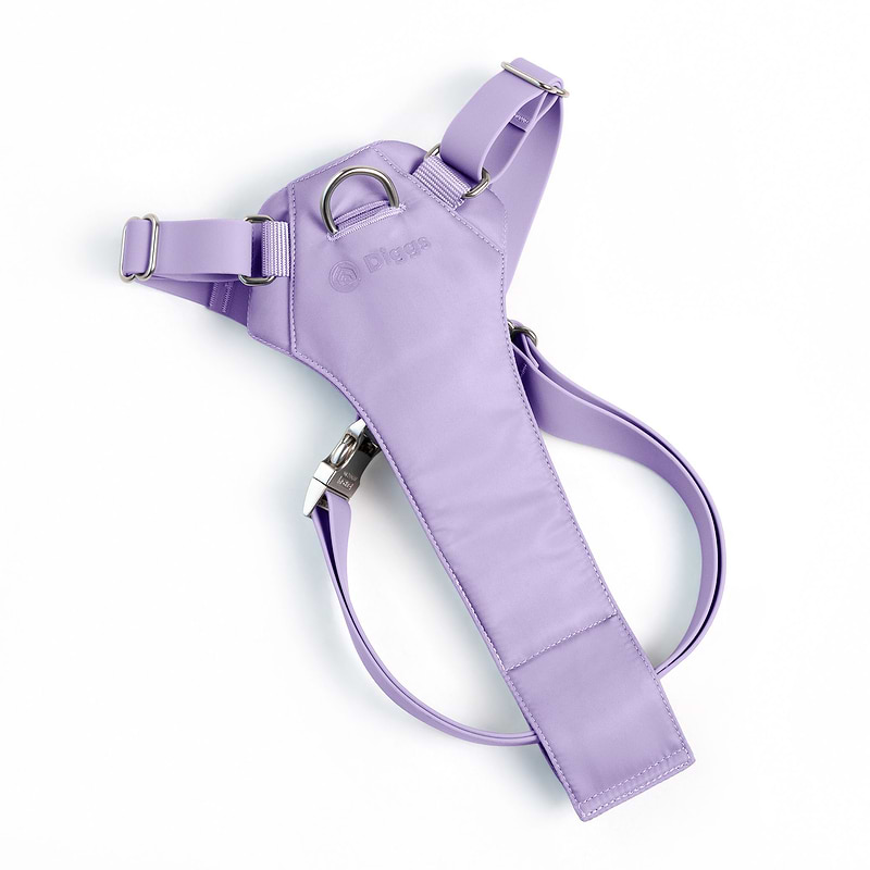 Lilac (purple) Diggs dog harness. 