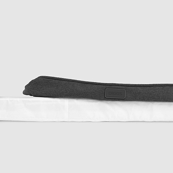 Snooz Charcoal Cover A deflated Enventur travel kennel