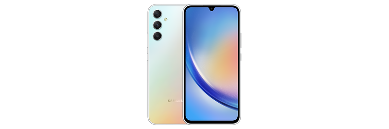 סמארטפון Samsung Galaxy A34 5G 128GB 6GB RAM SM-A346E/DS - צבע כסוף שנה...