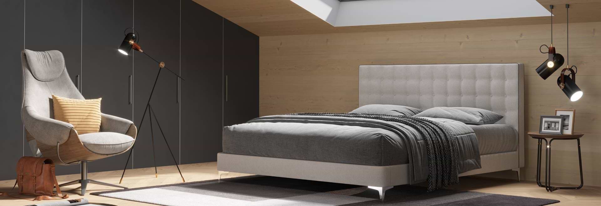 מיטה זוגית Louis בחדר