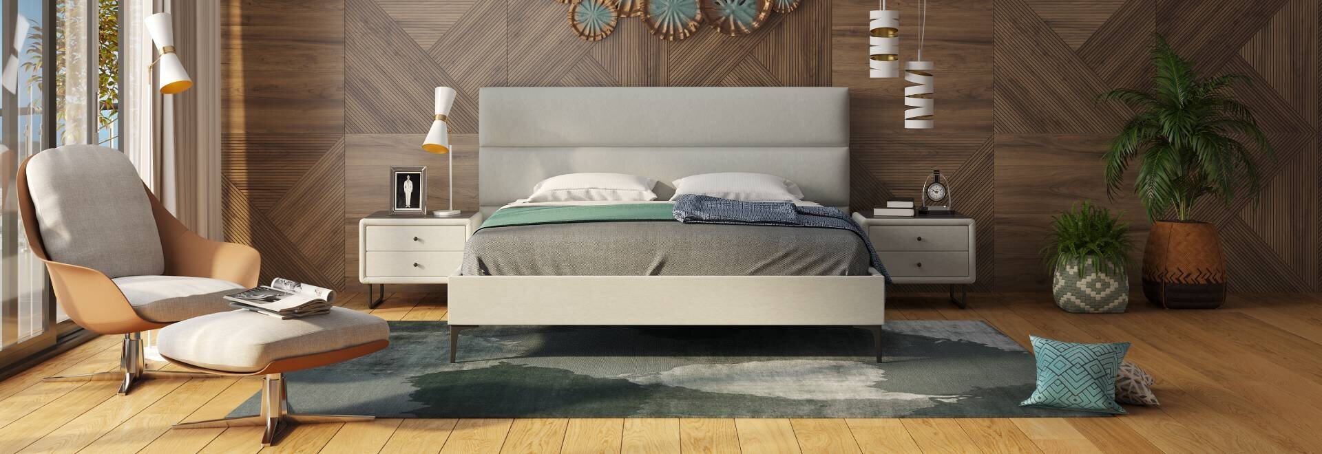 מיטה זוגית Diamond בחדר