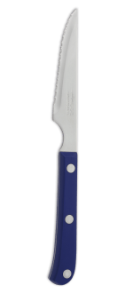 Cuchillo Chuletero Azul Filo Serrado 115 mm