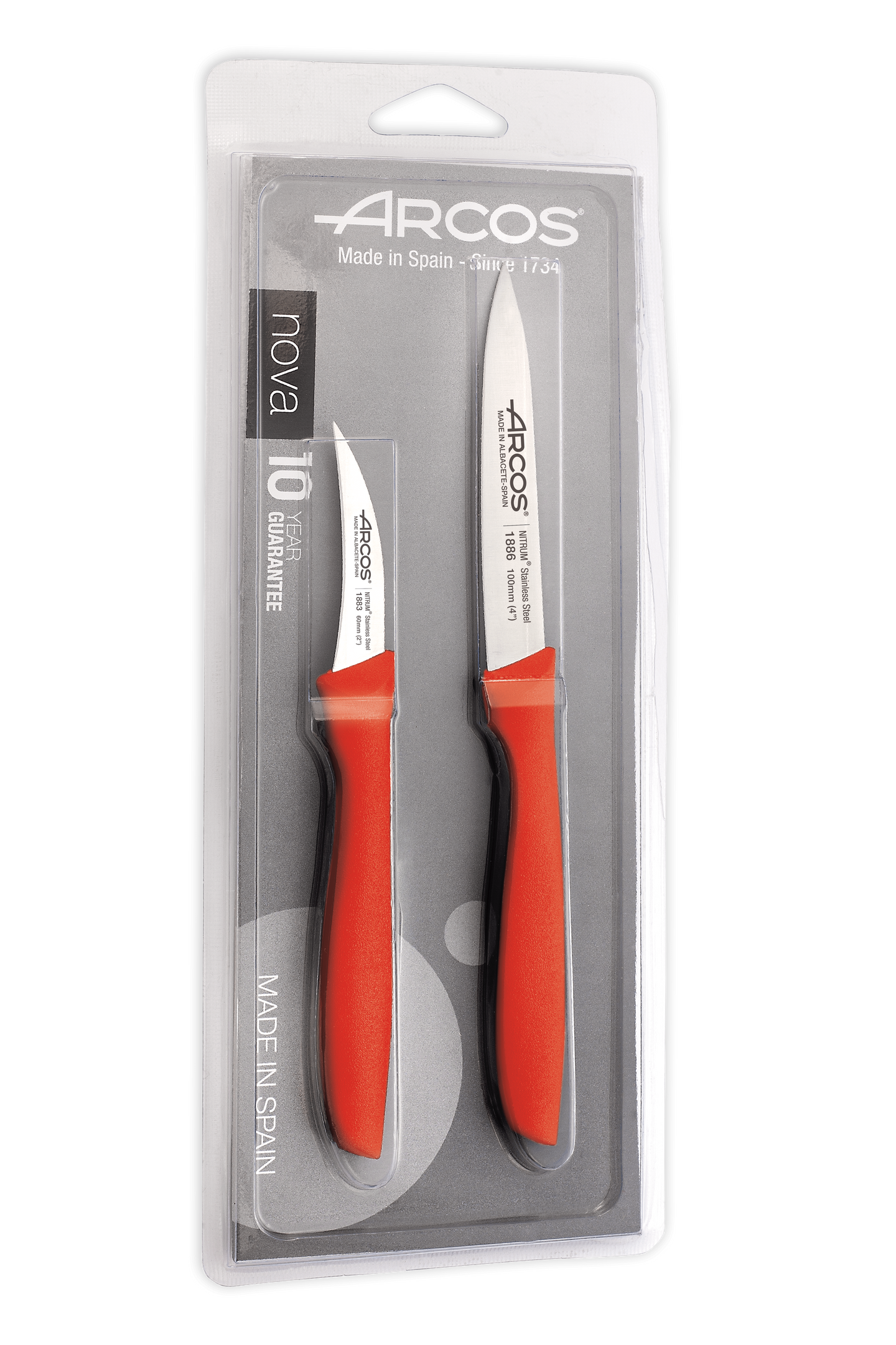 Nova Series 4 Serrated Yellow Colour Paring Knife