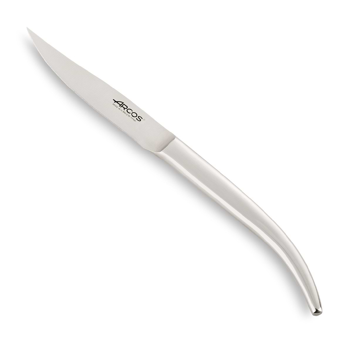 ARCOS Cuchillos de mesa - Cuchillo de mesa - Monoblock de una pieza Acero  Inoxidable 4 - Cortar chuletas o filetes con precisión, fácil y  rápidamente