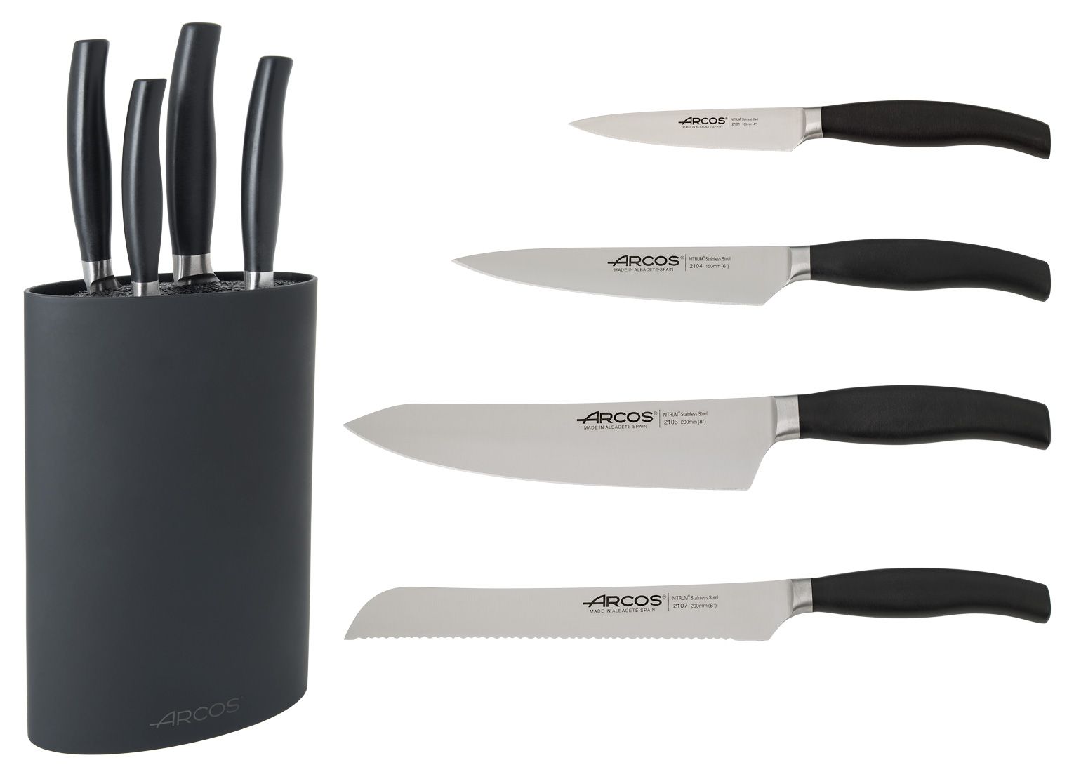 Kyocera Universal White Blade Ceramic Knife Block Set, Stainless Block :  Target